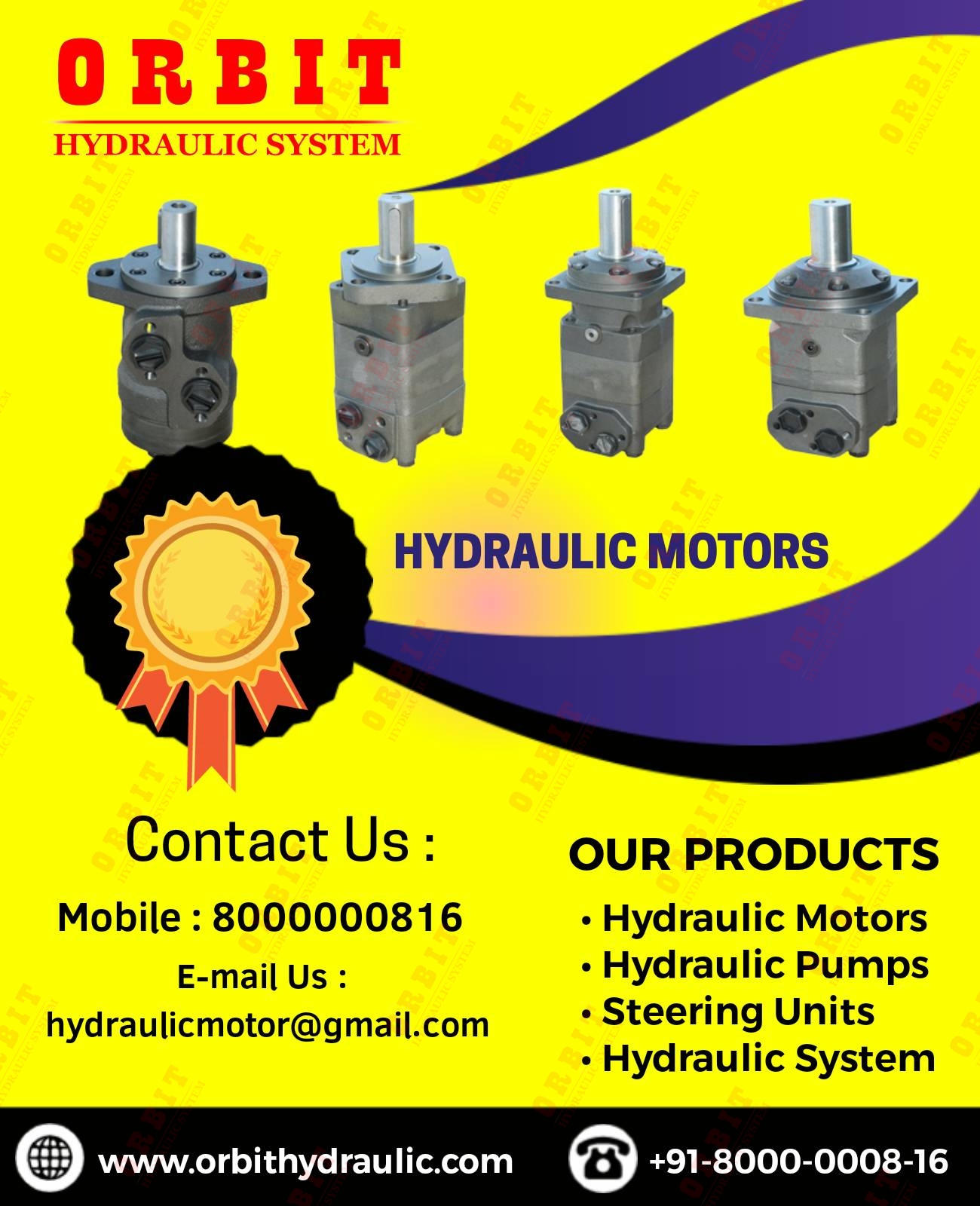 OMRX-50 11185584 White Hydraulic Motor